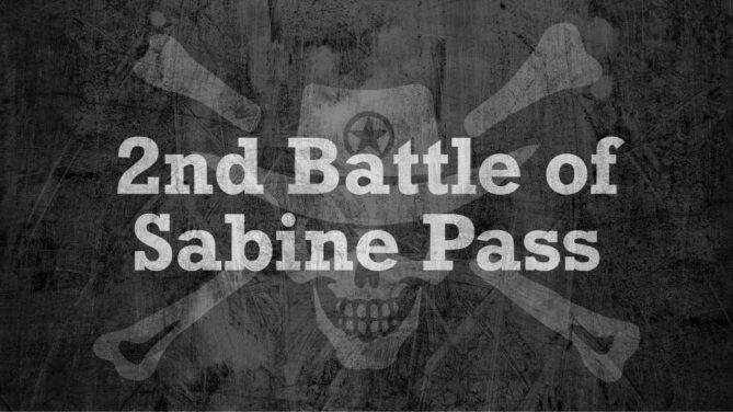 Jolly Outlaw logo with 2nd Battle of Sabine Pass.