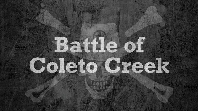 Jolly Outlaw logo with Battle of Coleto Creek.