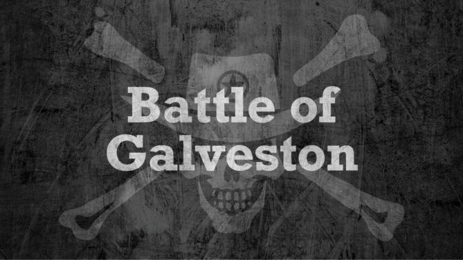 Jolly Outlaw logo with Battle of Galveston.