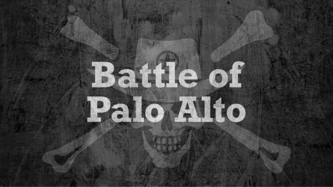 Jolly Outlaw logo with Battle of Palo Alto.