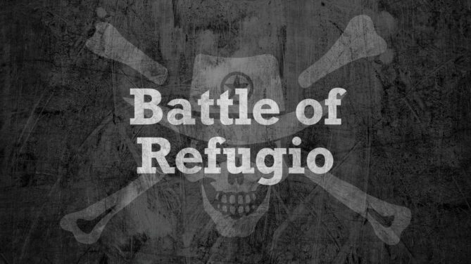 Jolly Outlaw logo with Battle of Refugio.