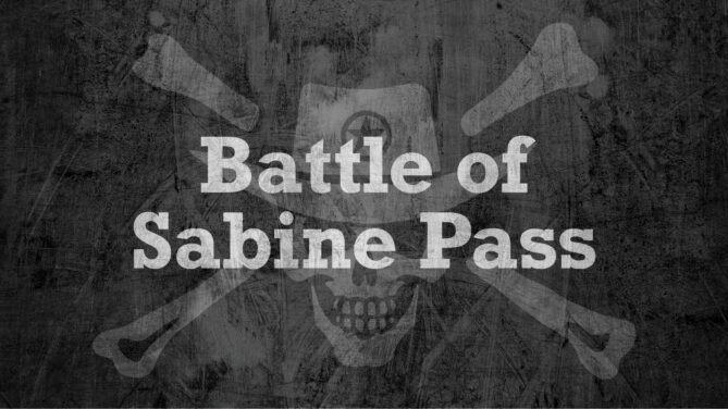 Jolly Outlaw logo with Battle of Sabine Pass.