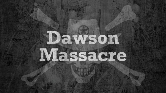 Jolly Outlaw logo with Dawson Massacre.